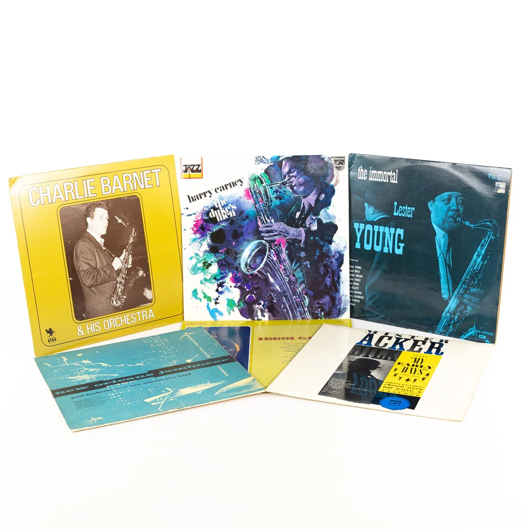 VINYLSKIVOR, jazz, storband, 55 st. — Audio, Vinyl & Hi-Fi — Karljohan Auktioner