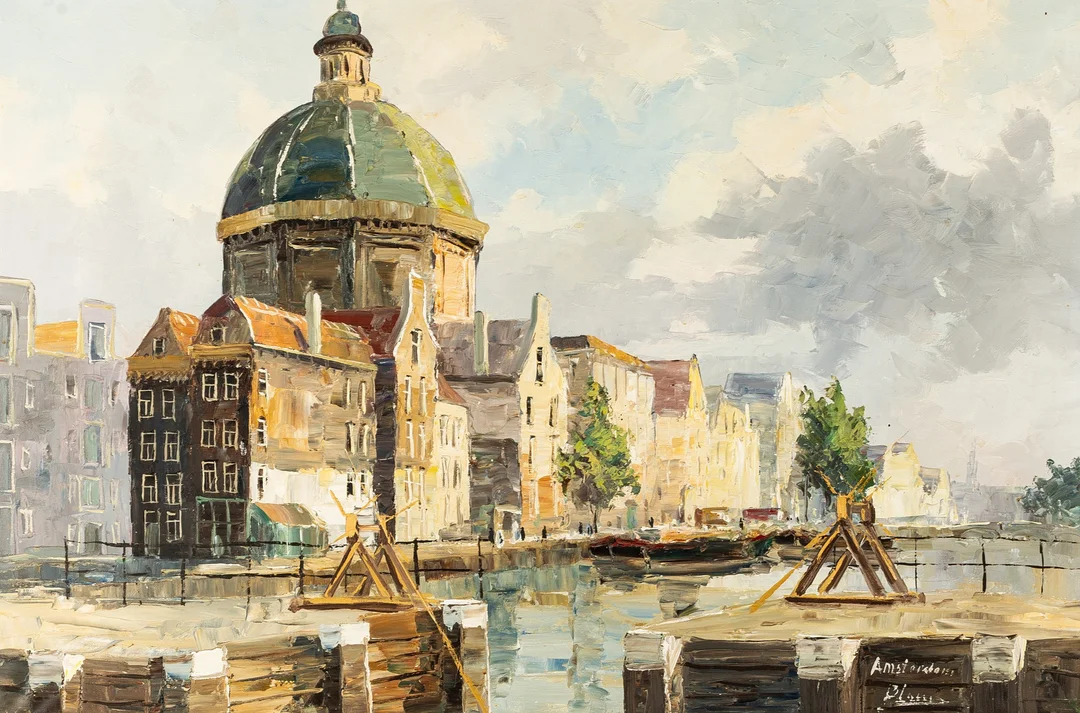 LUDWIG BLUM (1891-1975). AMSTERDAM, OIL ON CANVAS. — Paintings — Griffin’s Auctioneers