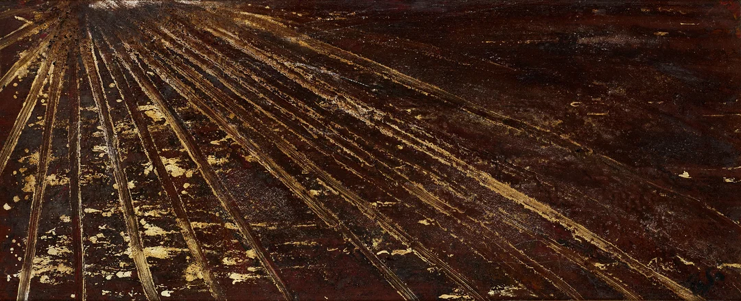 AMADEU PALLARÈS-LLEÓ (1917-2002). Komposition, signerad och daterad 80, bandteknik med olja på pannå. — Paintings — Crafoord Auktioner Stockholm