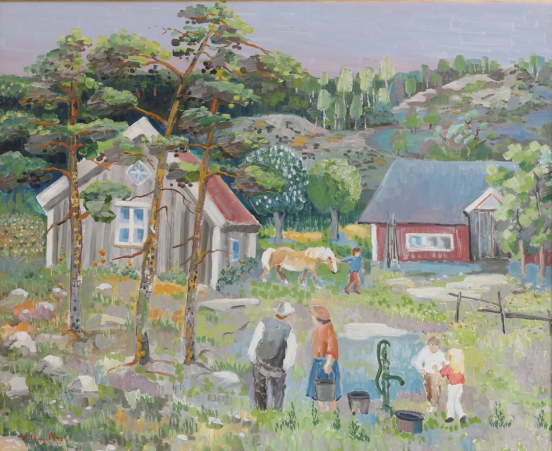 WALBORG NORRMAN. Olja på duk, signerad. — Paintings — RA Auktionsverket Norrköping