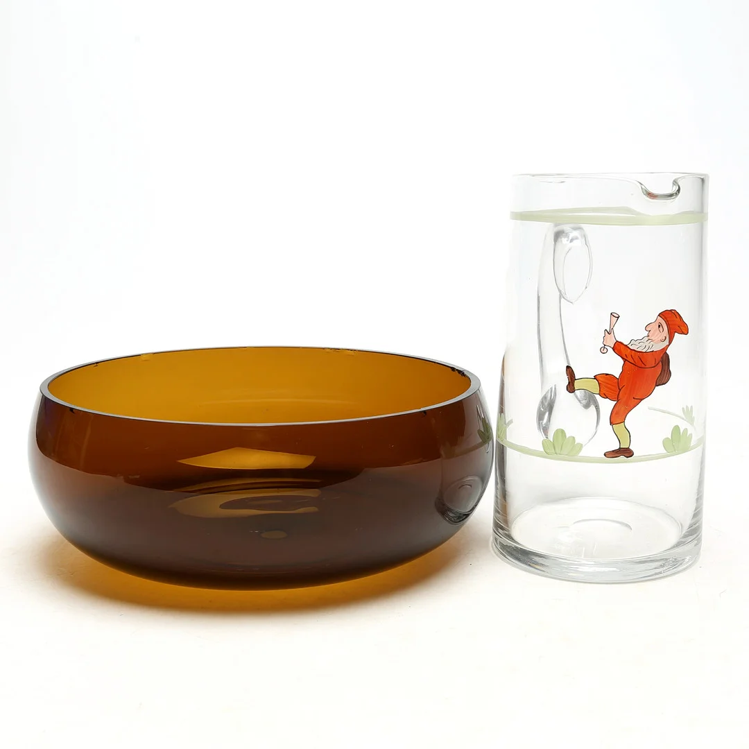 JULKANNA och SKÅL, glas. — Utility glass — Kalmar Auktionsverk