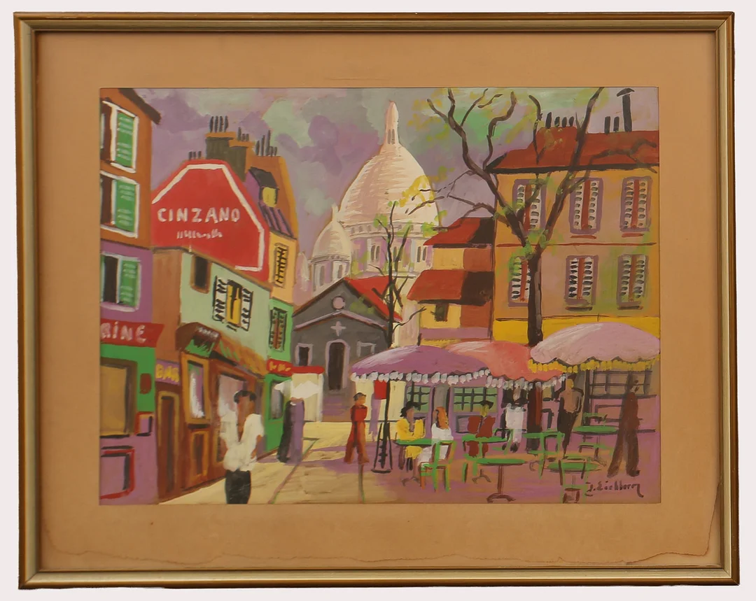 JACK EICHBORN. Akvarell, Parismotiv , signerad. — Paintings — Limhamns Auktionsbyrå