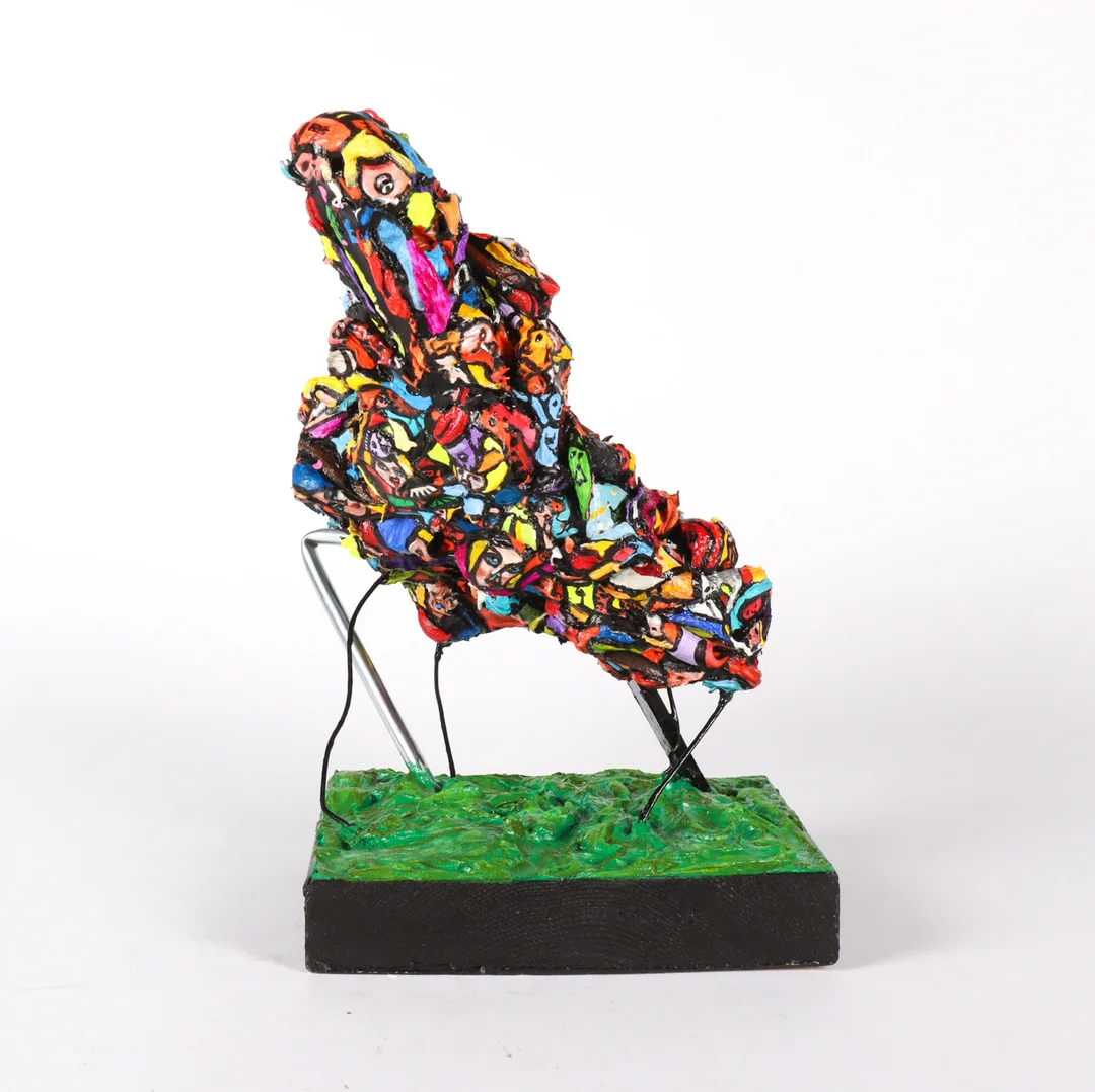 Juan Carlos Fierro. Sculpture painted with faces — Paintings and sculptures/Sculptures — Lauritz