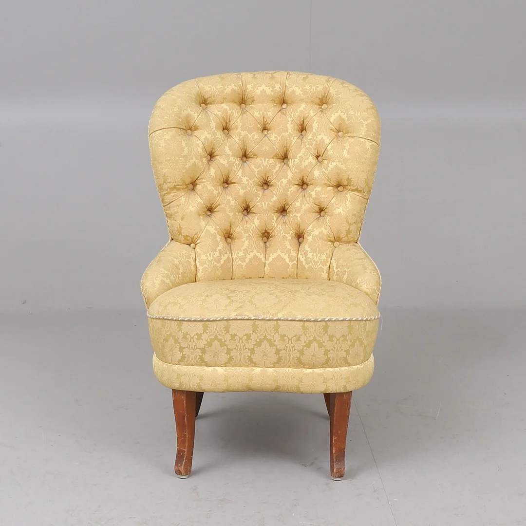 FÅTÖLJ, rokokostil, 1900-tal. — Armchairs & Chairs — RA Auktionsverket Norrköping