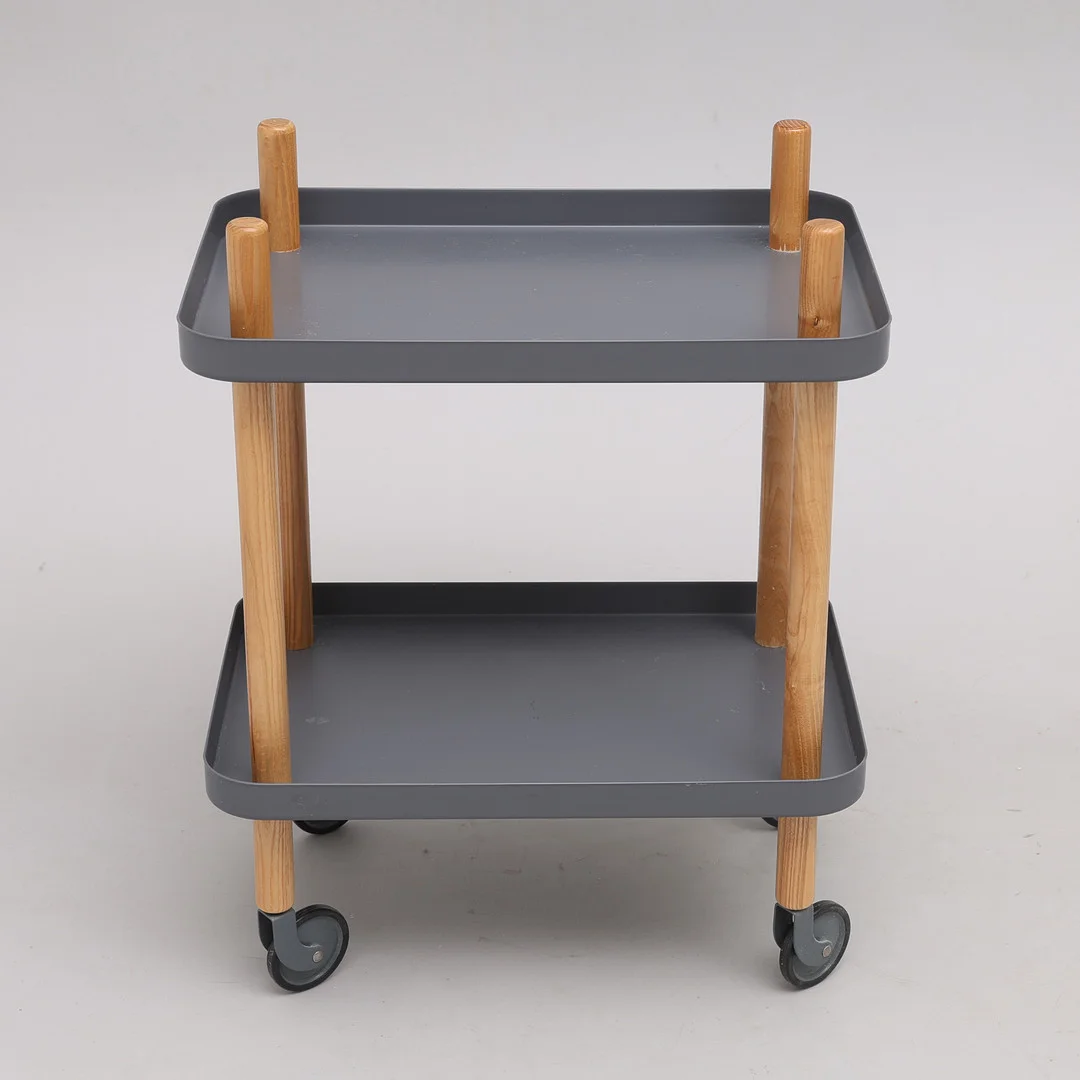 SIMON LEGALD. SERVERINGSVAGN, ASK & GRÅLACKERAD METALL, "BLOCK TABLE", FÖR NORMANN COPENHAGEN, MODELLEN FORMGIVEN 2012. — Other — Crafoord Auktioner Lund