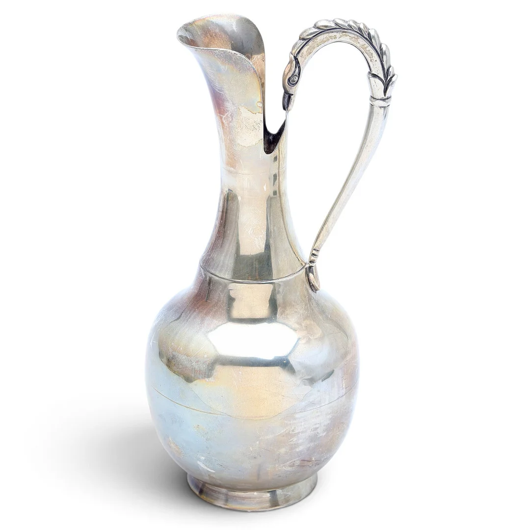 Mexican silver tall jug, second third of the 20th Century. — Pewter, Brass & Copper — Balclis