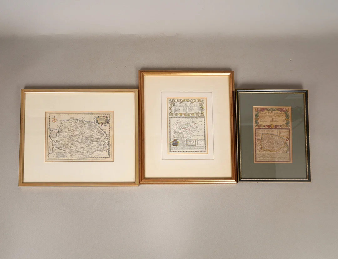 THREE COLOURED MAPS (3). — Maps — Bishop & Miller