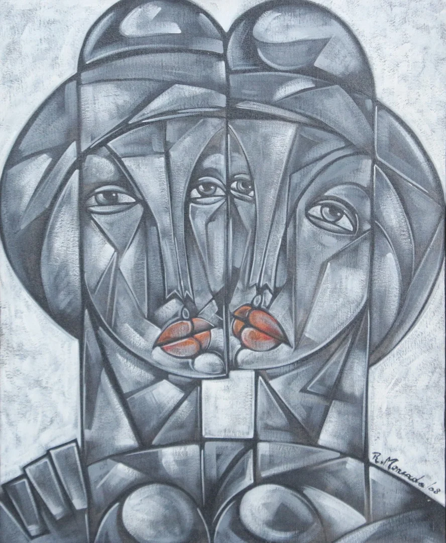 RENE MONCADA (1943). Öl auf Leinwand, '' Juntes '' (2008). — Paintings — Stockholms Auktionsverk Düsseldorf/Neuss