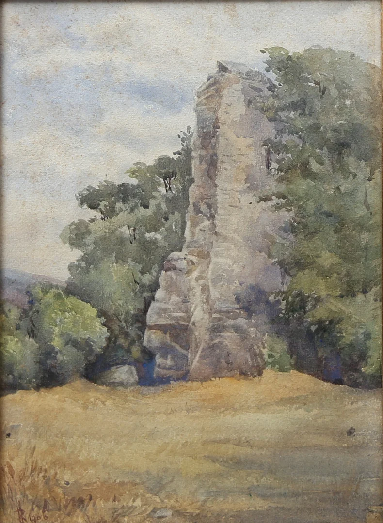 L. RICHARDS (ENGLISH SCHOOL, LATE 19TH CENTURY). Rocky landscape. — Paintings — Balclis