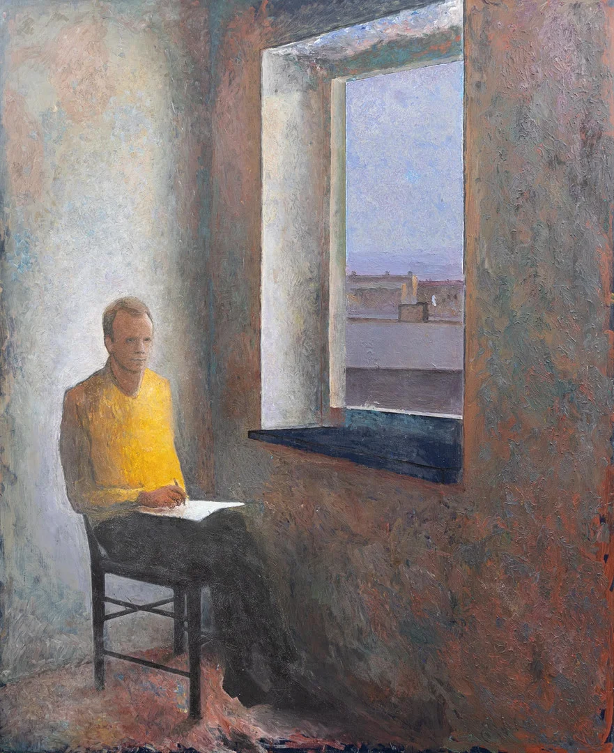 PER-ERIK NILSSON. "I konstnären atelje hörn", olja på pannå, osignerad. — Paintings — Garpenhus Auktioner