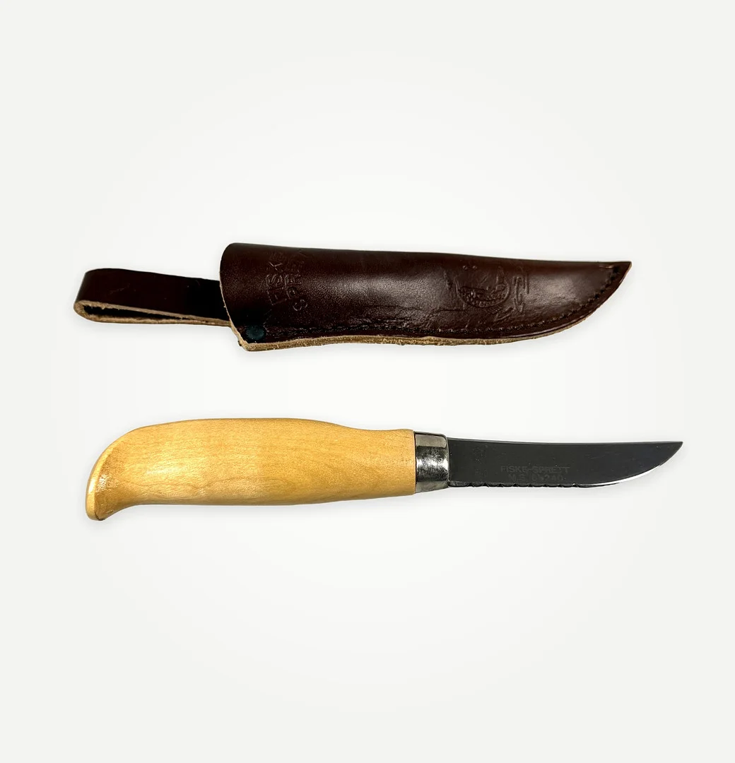 FISKEKNIV, "Fiske-Sprett", Brusletto, Geilo, Norge. — Edged weapons — Auktionshuset STO Bohuslän