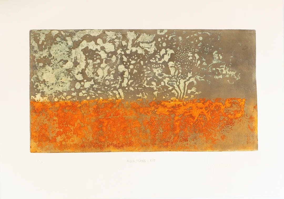 NÚRIA GUINOVART. "Aigua, terra i nit". — Engravings & Prints — Barcelona Auctions