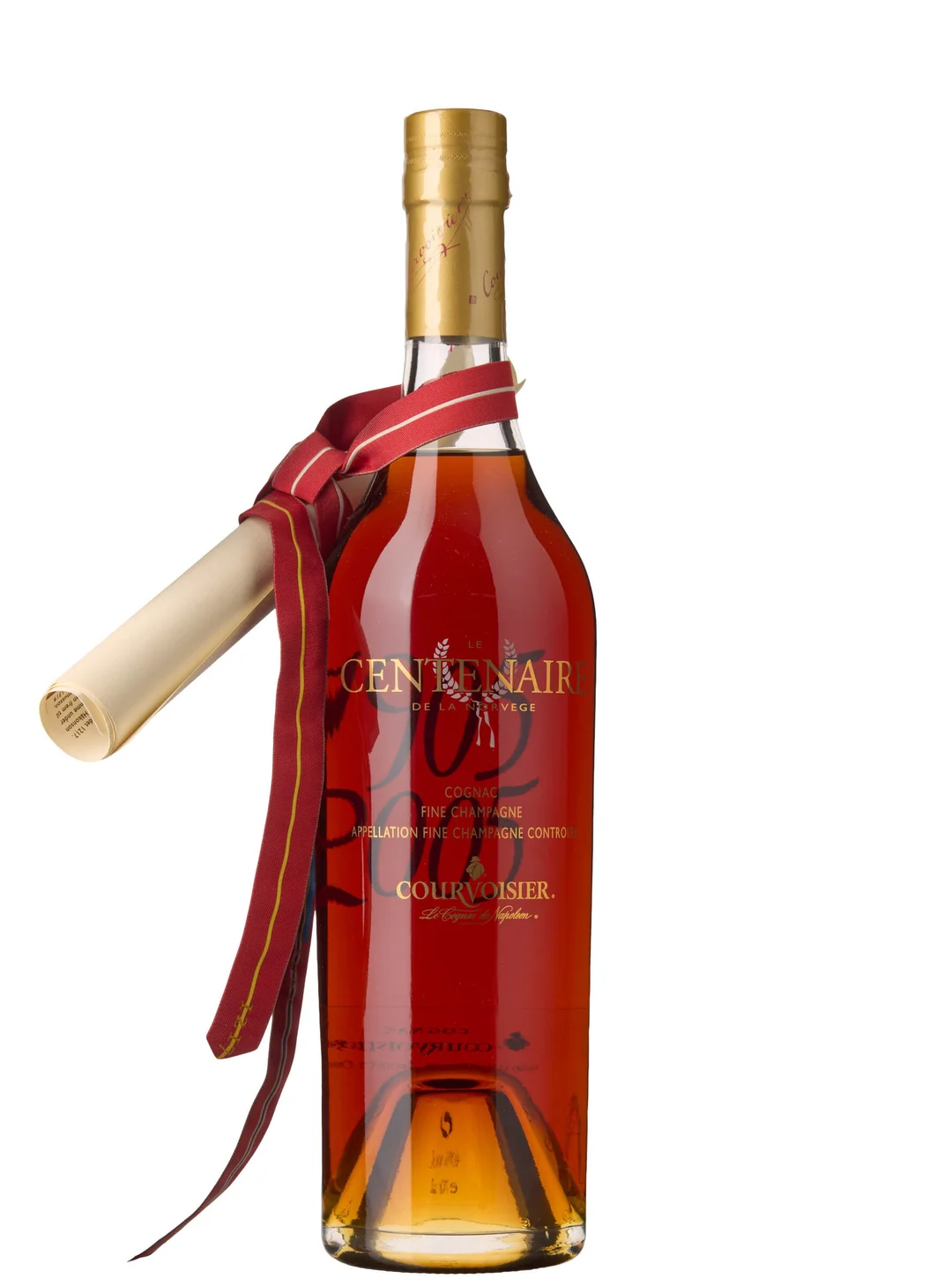 1 x Courvoisier Cognac Fine Champagne Le Centenaire de la Norvege 1905-2005 — 1 x Courvoisier Cognac Fine Champagne Le Centenaire de la Norvege 1905-2005 — Vin/Brennevin — Blomqvist