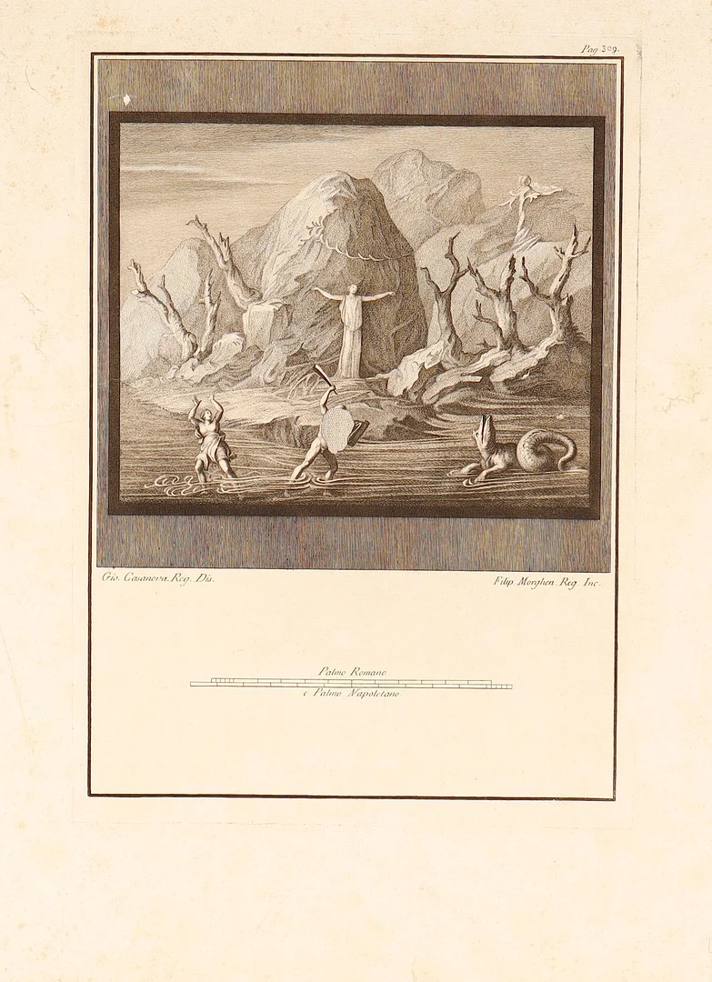 GIOVANNI CASANOVA Y FILIPPO MORGHEN. Andrómeda salvada por Perseo. — Engravings & Prints — Barcelona Auctions