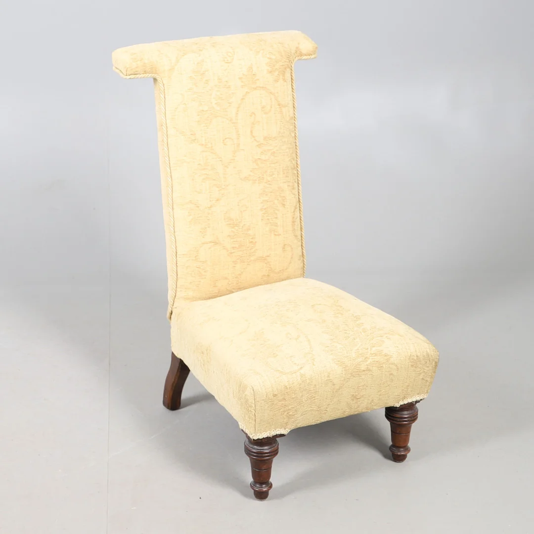 19TH CENTURY PRIE DIEU CHAIR. — Armchairs & Chairs — Lawrences Auctioneers