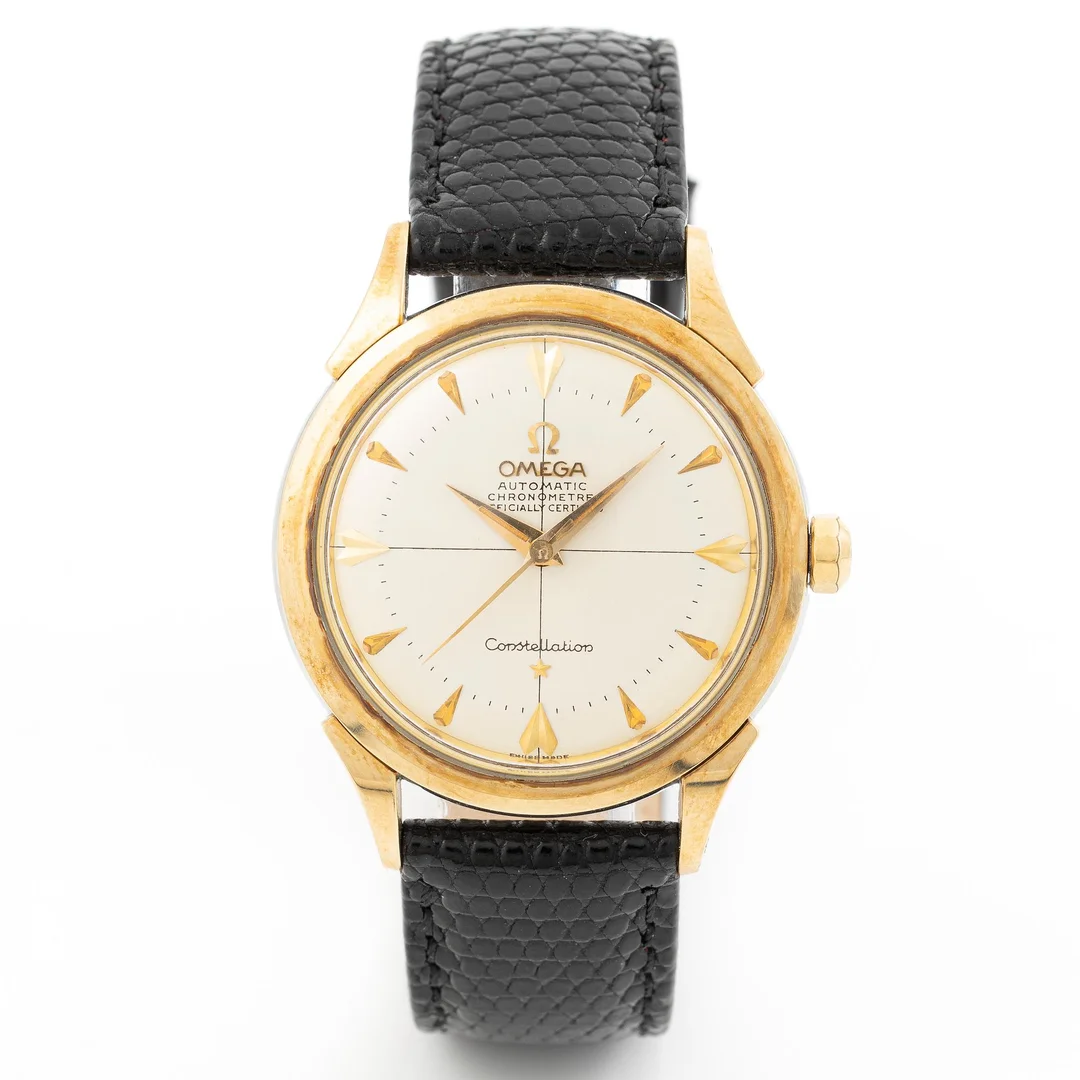 Omega, Constellation, Chronometer, "Pie-Pan", armbandsur, 35 mm. — Klockor & Ur/Armbandsur — Bukowskis