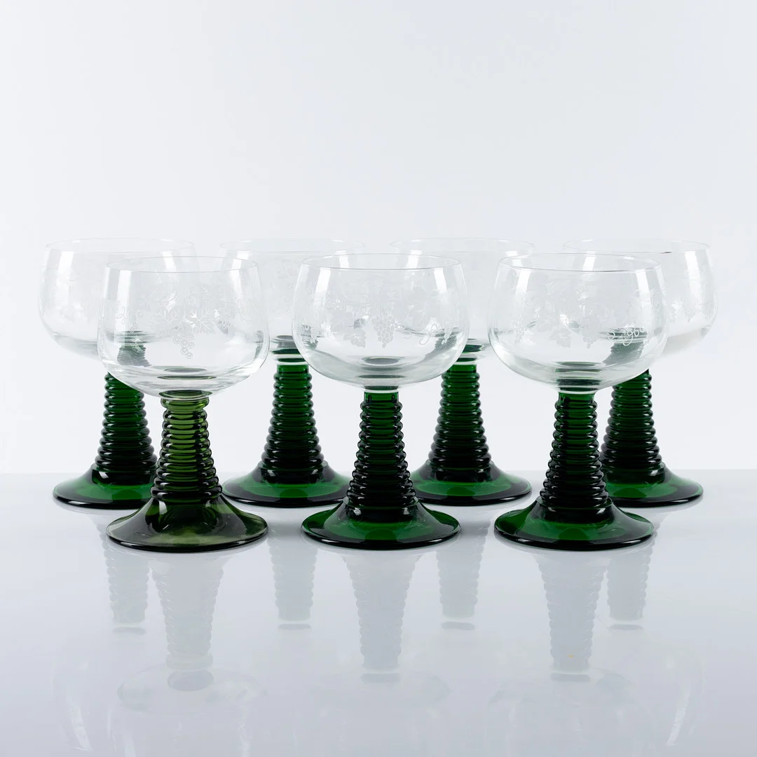 REMMARE, 6+1 st, glas, Frankrike, 1900-talets andra hälft. — Utility glass — Auktionshuset Kolonn