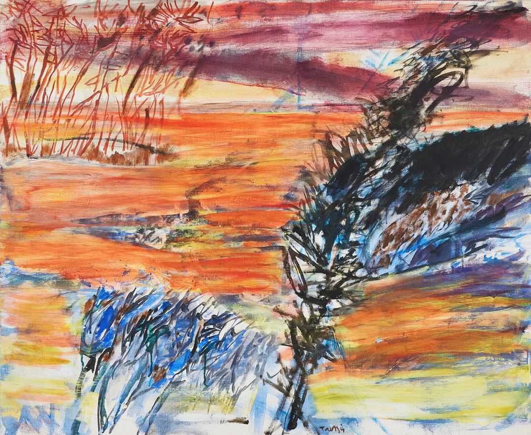 ULF TROTZIG. "Solnedgången", olja på duk, signerad. — Paintings — Stockholms Auktionsverk Magasin 5