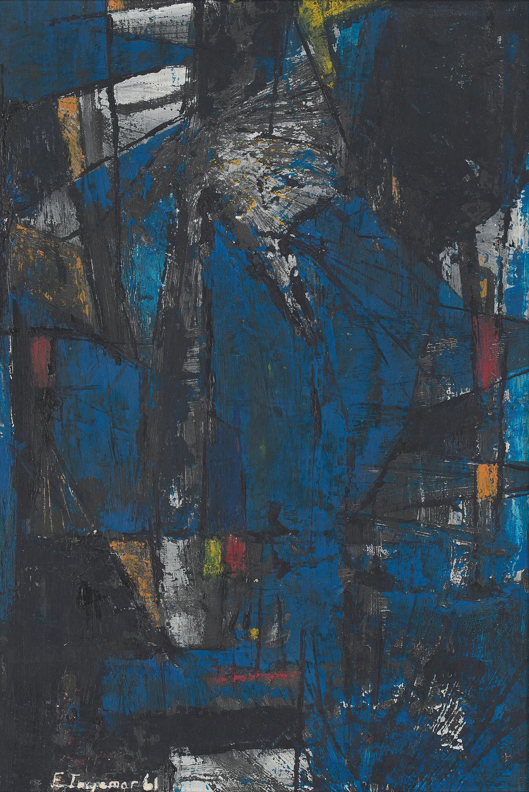 Ingemar, Ernst — Komposisjon, 1961 — Kunst/Maleri — Blomqvist