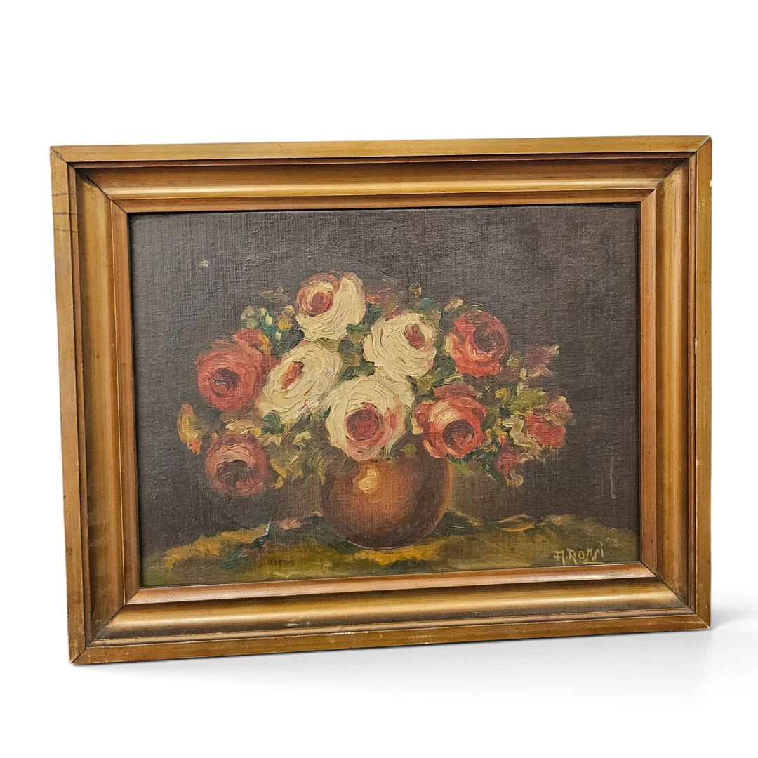 ANTONIO ROSSÓ. Flores, óleo sobre lienzo. — Paintings — Arce Auctions