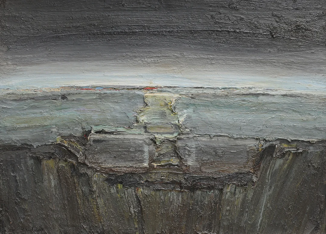 WIKING SVENSSON. OLJA PÅ DUK, "SILVERKVÄLL", SIGNERAD À TERGO. — Paintings — Crafoord Auktioner Lund