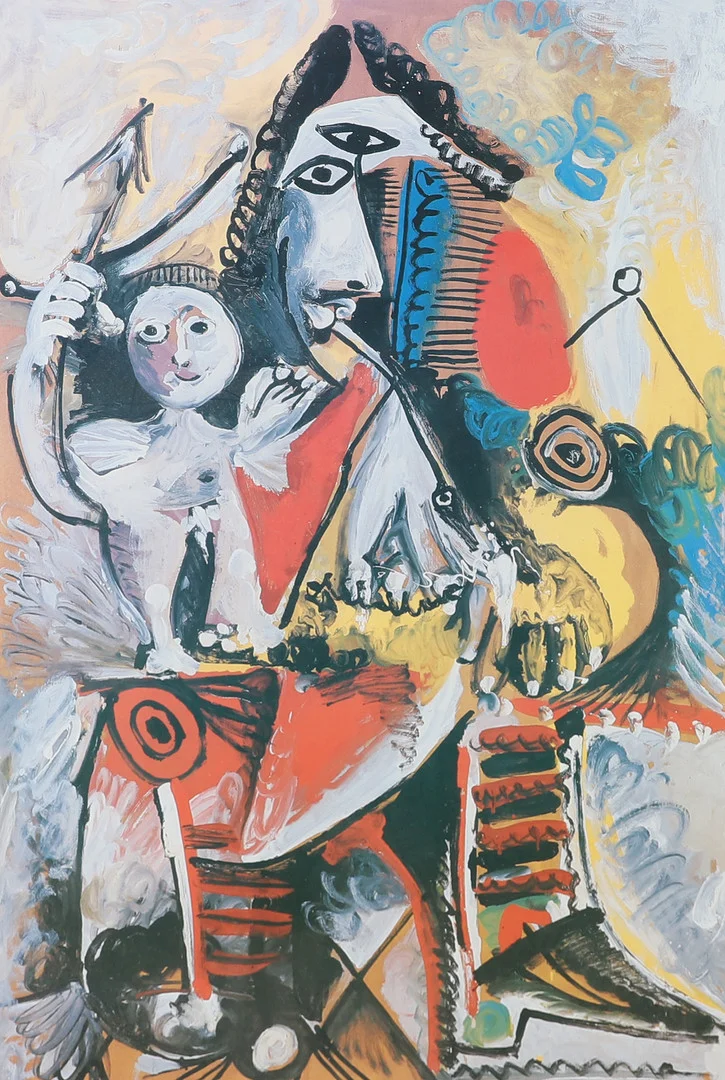 PABLO PICASSO. EFTER. "Musketeer and cupid", affisch. — Engravings & Prints — Helsingborgs Auktionskammare