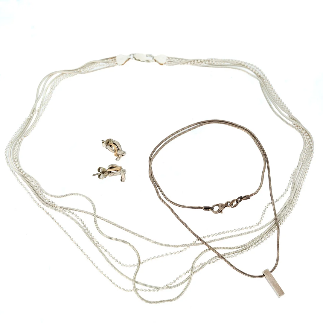 HALSBAND & ÖRHÄNGEN. 925-Sterling Silver 1900-tal (4st). — Necklace — Norrlands Auktionsverk