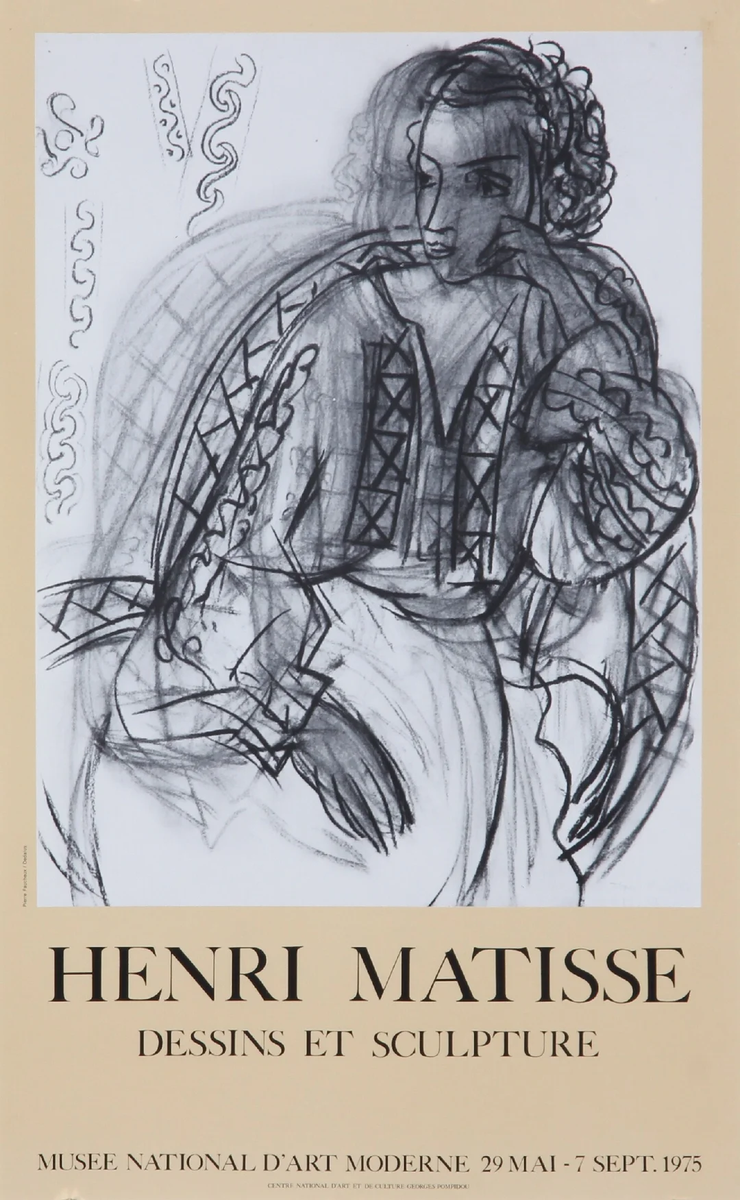 Henri Matisse, after. French exhibition poster, 1975 — Paintings and sculptures/Prints and photography — Lauritz