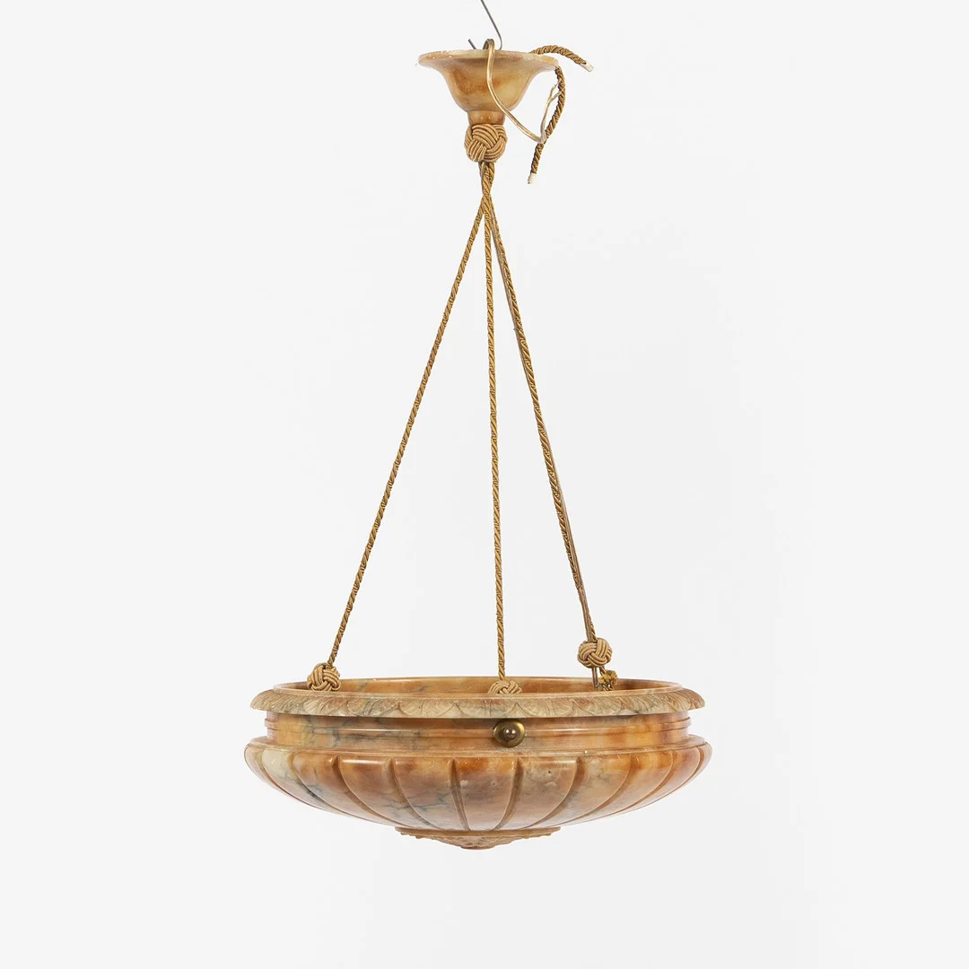 TAKAMPEL. Swedish grace, alabaster, 1900-talets första hälft. — Ceiling lights — Stockholms Auktionsverk Helsingborg