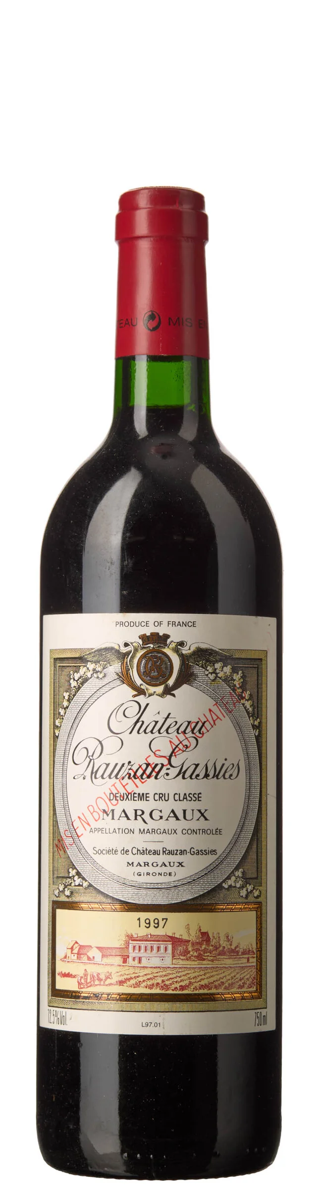 1 x Chateau Rauzan Gassies 1997 — 1 x Chateau Rauzan Gassies 1997 — Vin/Vin — Blomqvist