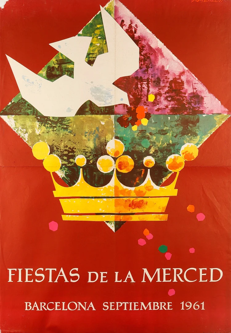 AMAND DOMÈNECH. "Fiestas de la Merced. Barcelona. Septiembre 1961". — Engravings & Prints — Barcelona Auctions
