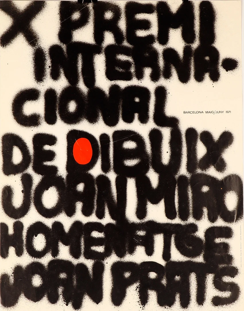 MARGARIDA IBÁÑEZ. "X Premi Internacional de Dibuix Joan Miró. Homenatge a Joan Prats", 1971. — Engravings & Prints — Barcelona Auctions