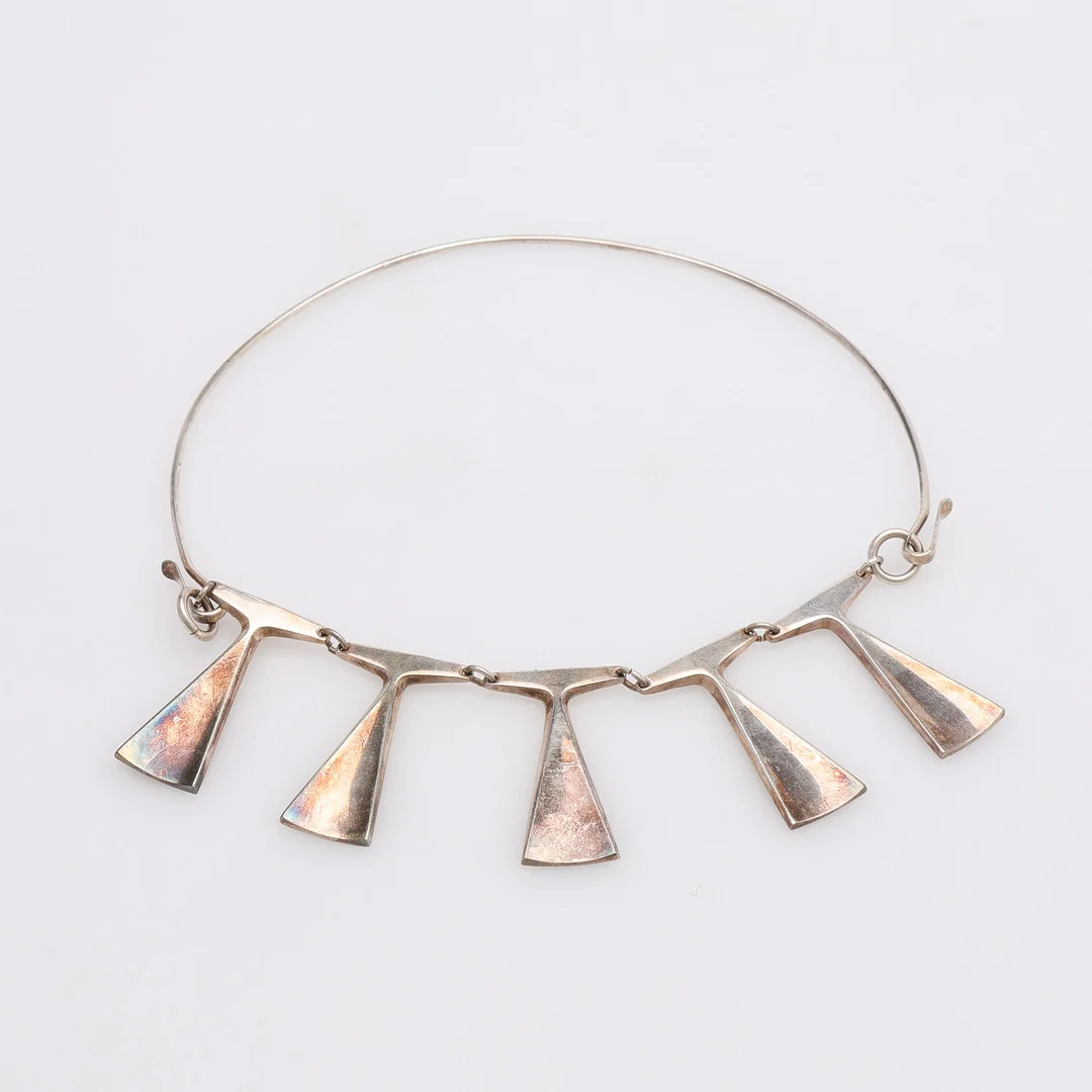ULF SANDBERG. COLLIER, SILVER, CESON, GÖTEBORG, 1962. — Necklace — Crafoord Auktioner Lund