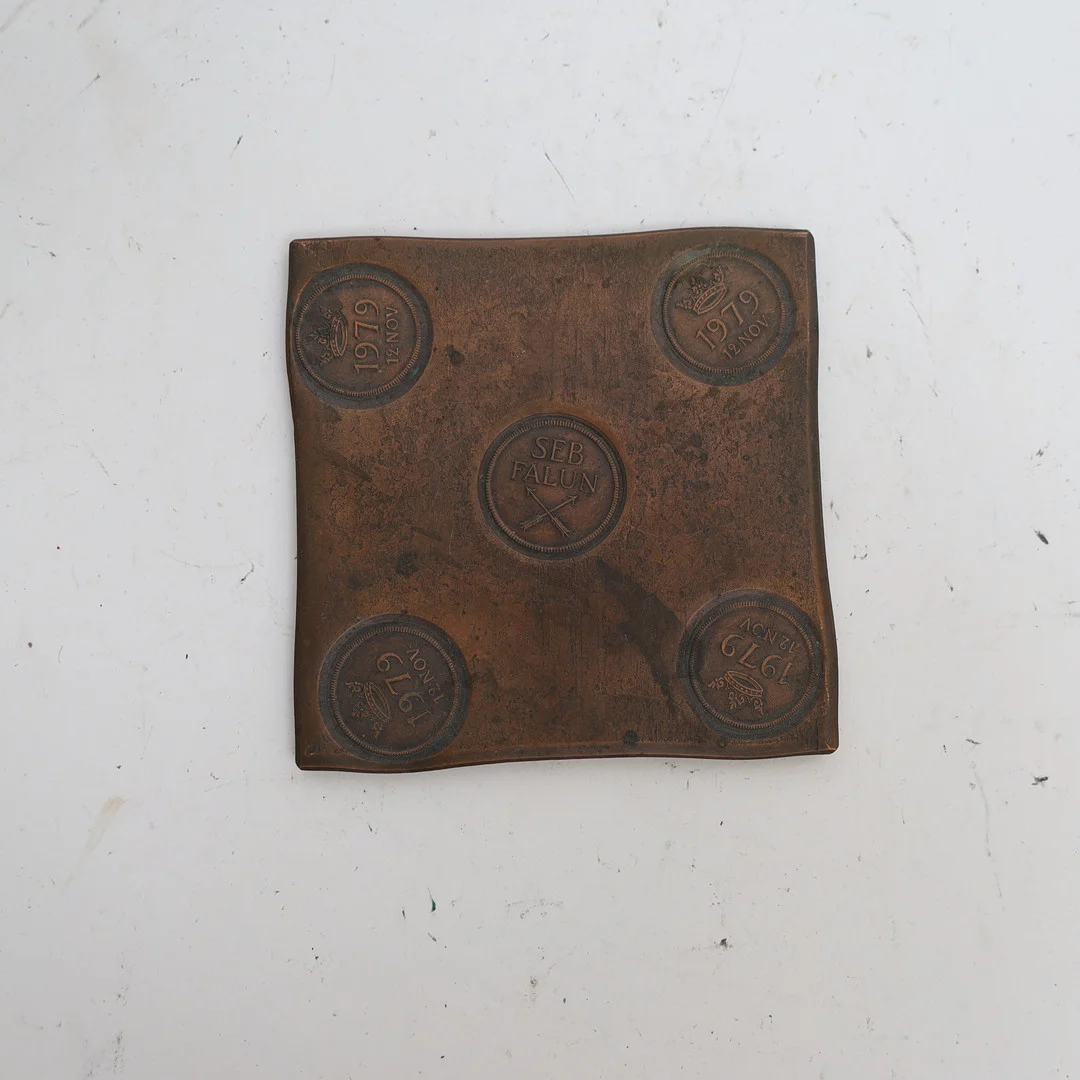 PLÅTMYNT, kopia efter, daterad 12 November 1979, Falun, SEB. — Coins & Banknotes — Falun Auktionsbyrå