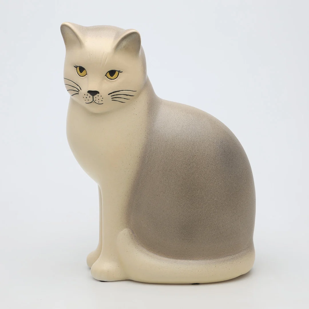 LISA LARSON. FIGURIN, stengods, katt, "Måns Maxi", Gustavsberg, K-studion. — European — Borås Auktionshall