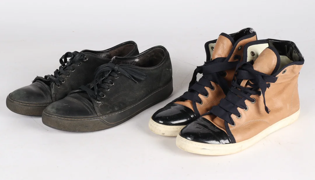 Lanvin. High-top leather sneakers and suede sneakers, size 40-41 (4) — Clothing, shoes and accessories/Shoes, boots — Lauritz