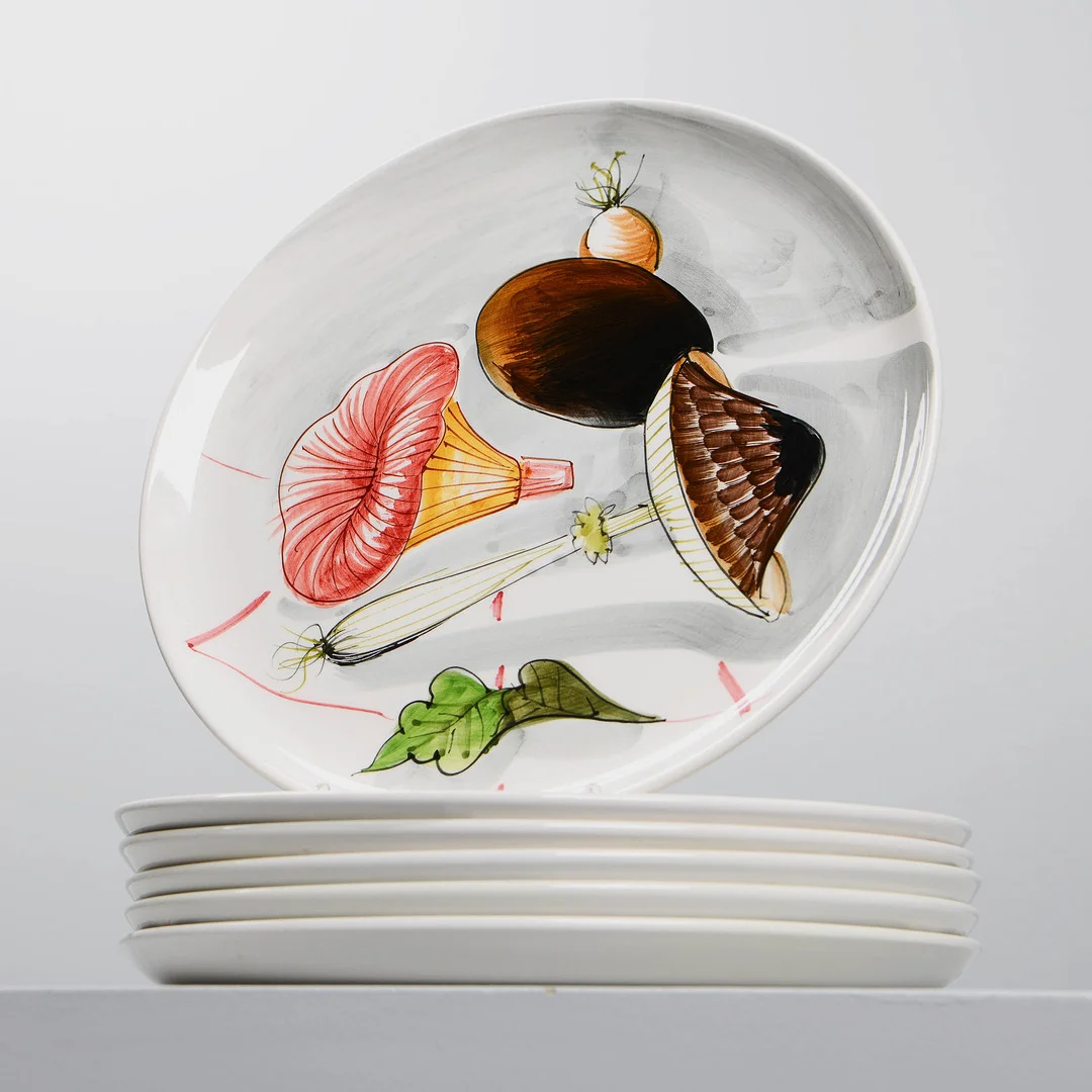 MATTALLRIKAR, 6 st, Mancioli, Italien, 1950-talets andra del. — Tableware — Formstad Auktioner