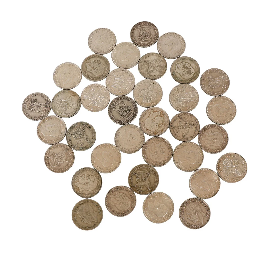 COLLECTION OF PRE 1947 SHILLINGS (35). — Coins & Banknotes — Bishop & Miller