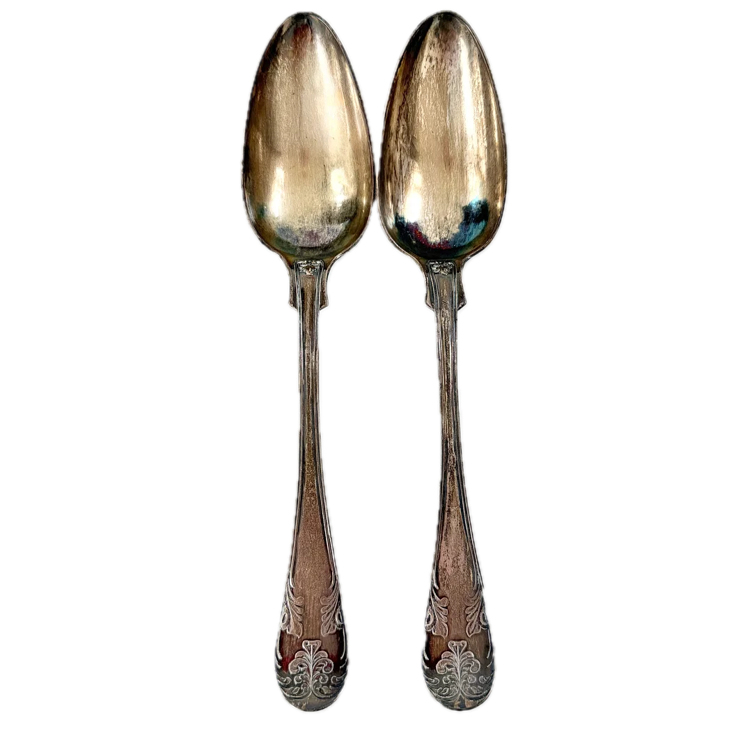 SKEDAR. ETT PAR. SILVER. Gammelfransk. Sverige år 1882. — Silver — Auktionshuset STO Bohuslän