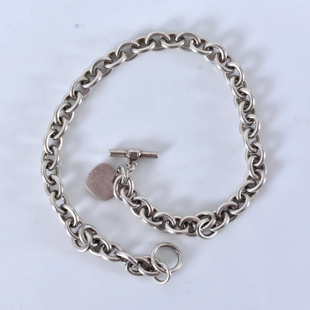 HALSKEDJA, sterlingsilver. — Necklace — Halmstads Auktionskammare