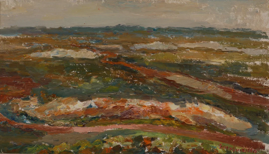 SVEN SVENSSON. Alvaret, olja på duk, signerad Sven Svensson. — Paintings — Auktionsfirma Kenneth Svensson i Kalmar