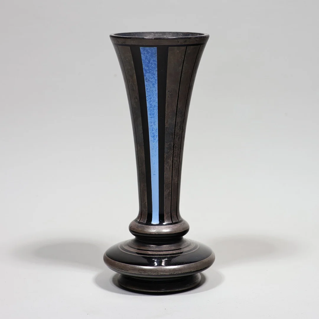 VAS, art deco, glas med silverdekor, tidigt 1900-tal. — Utility glass — Markus Auktioner