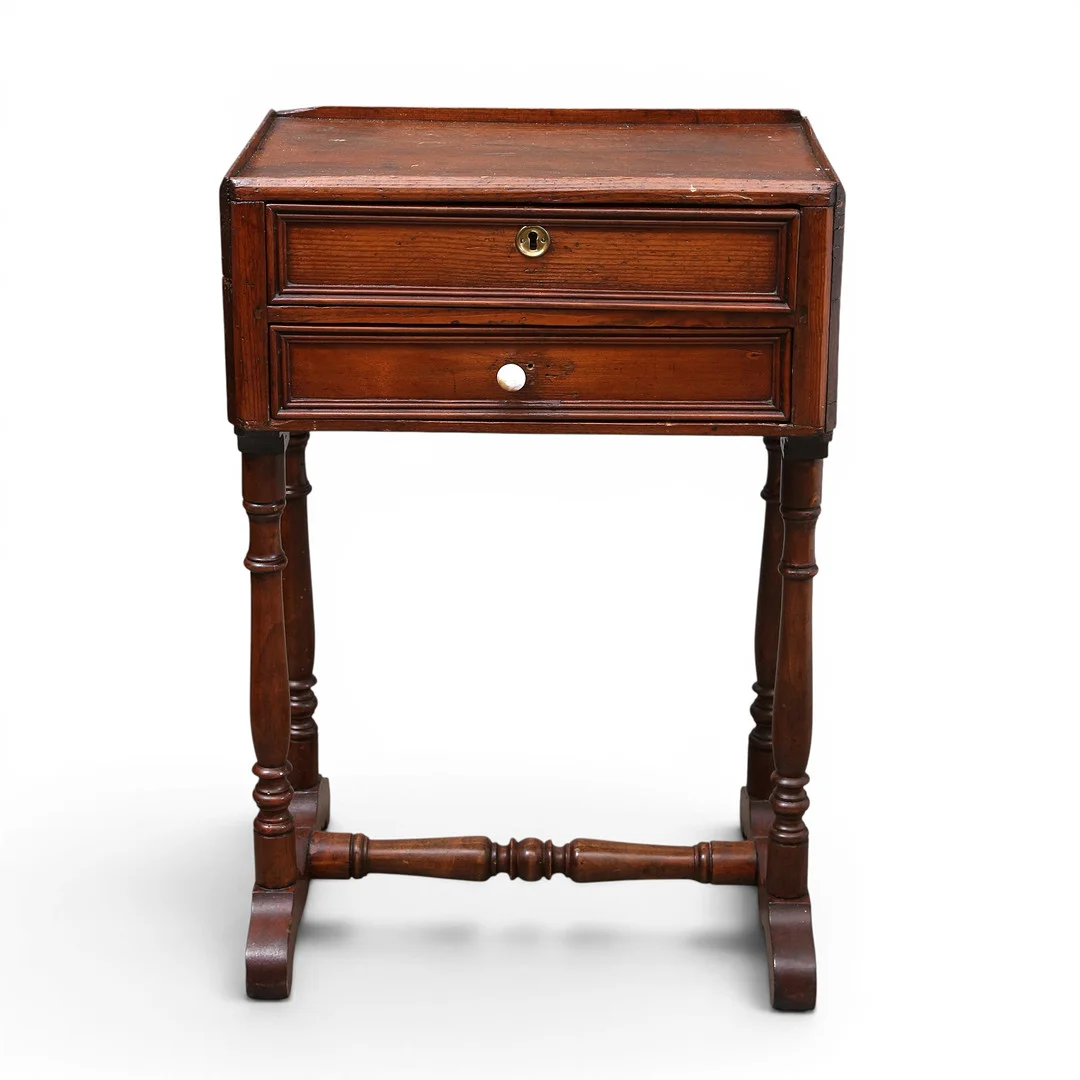 Side table in pine and ash, late 19th Century. — Tables — Balclis