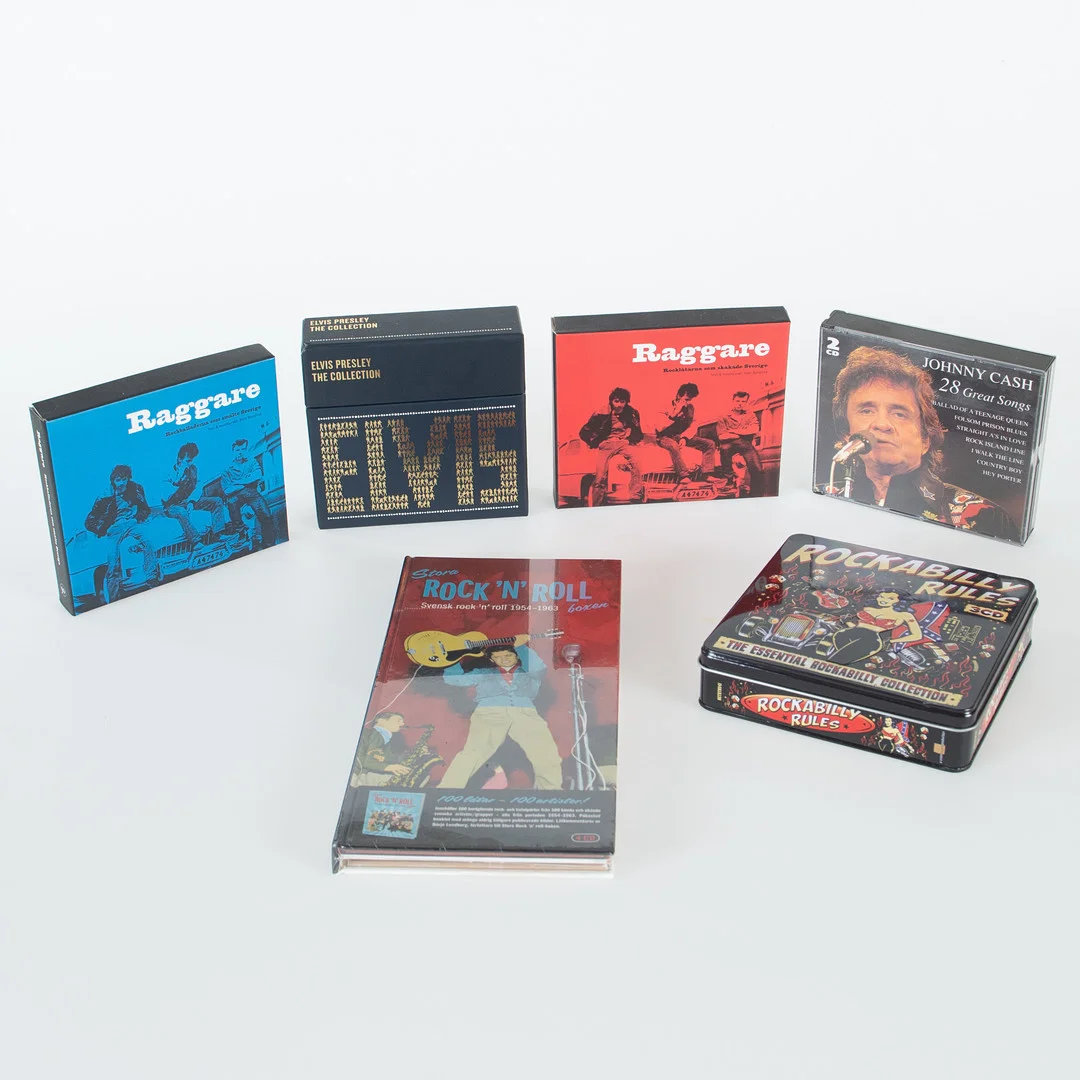 CD-BOXAR. 6 stycken. — Audio, Vinyl & Hi-Fi — Laholms Auktionskammare