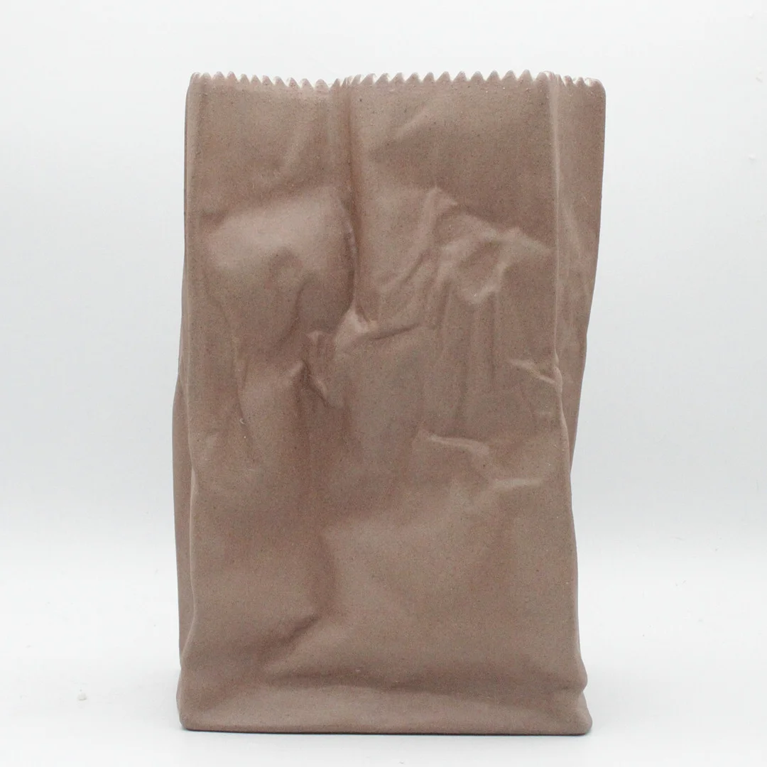 TAPIO WIRKKALA. VASE, “PAPER BAG”, STUDIO-LINIE, ROSENTHAL, GERMANY. — European — Kunst- und Auktionshaus Kleinhenz