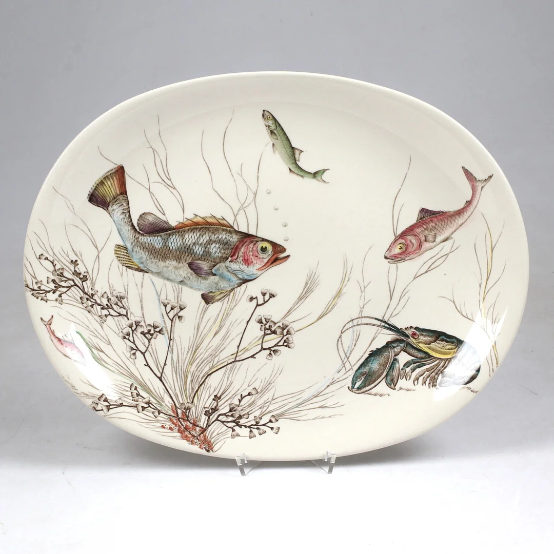 FISKFAT, porslin, "Fish", Johnson Bros, England. — European — Stadsauktion Sundsvall