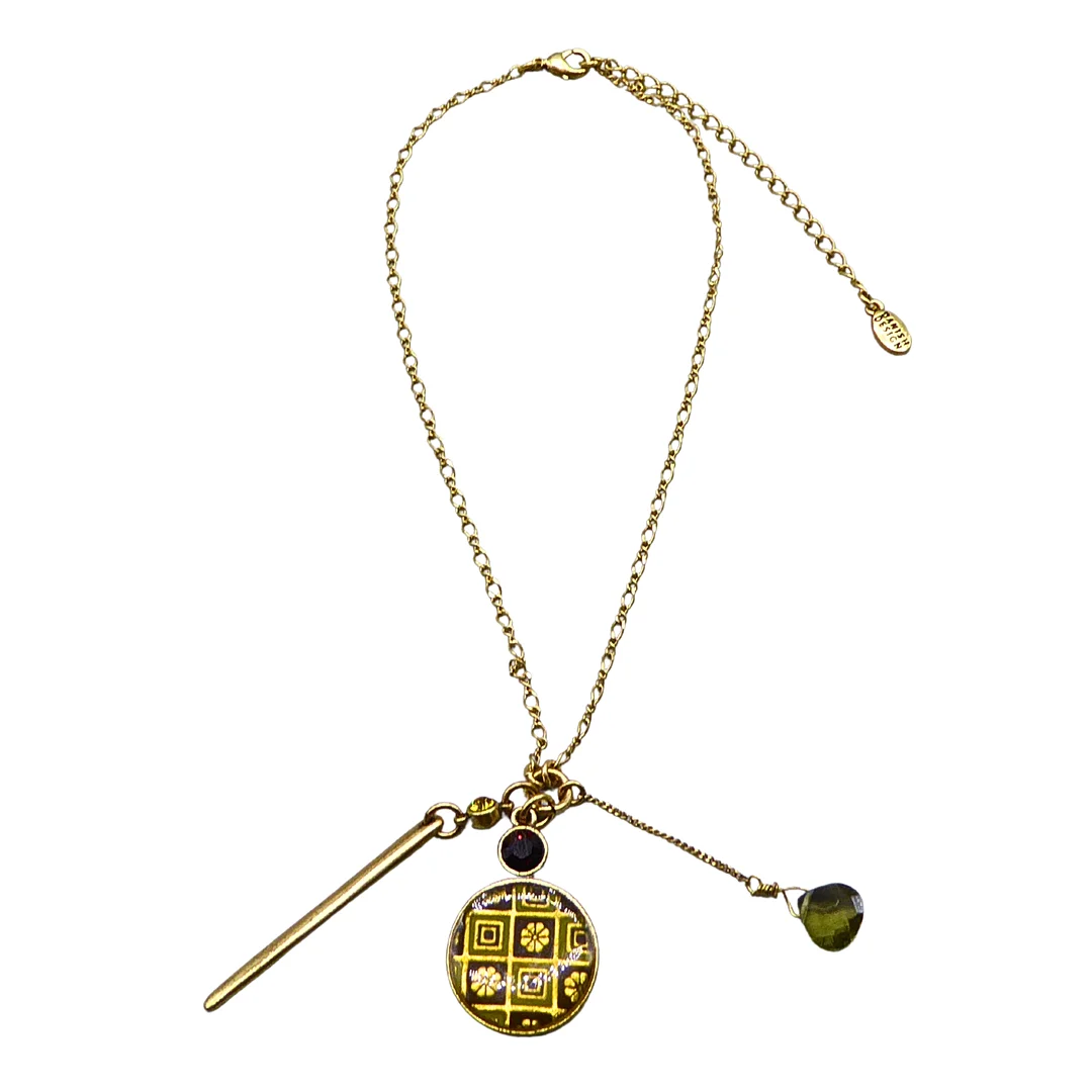 PILGRIM HALSKETTE MIT 3 ANHÄNGERN. — Necklace — Auktionshaus Stuber's Hammerschlag