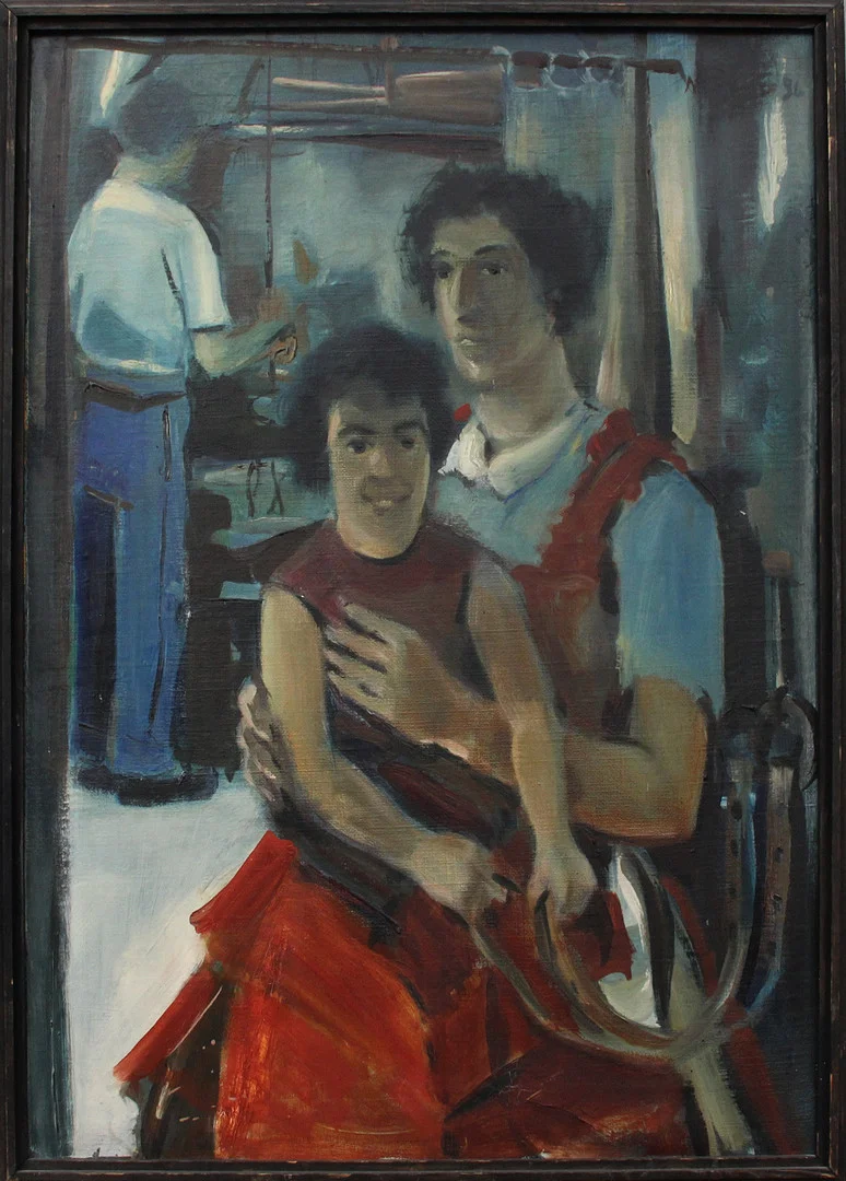 OIDENTIFIERAD KONSTNÄR. OLJA, på duk, signerad. — Paintings — Kalmar Auktionsverk