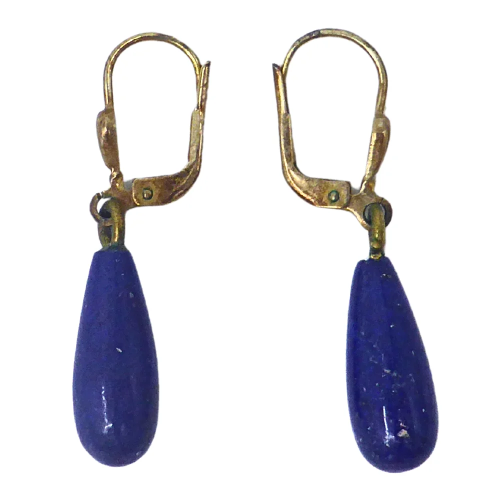 OHRHÄNGER AUS 925ER SILBER MIT LAPISLAZULI. — Earrings — Auktionshaus Stuber's Hammerschlag