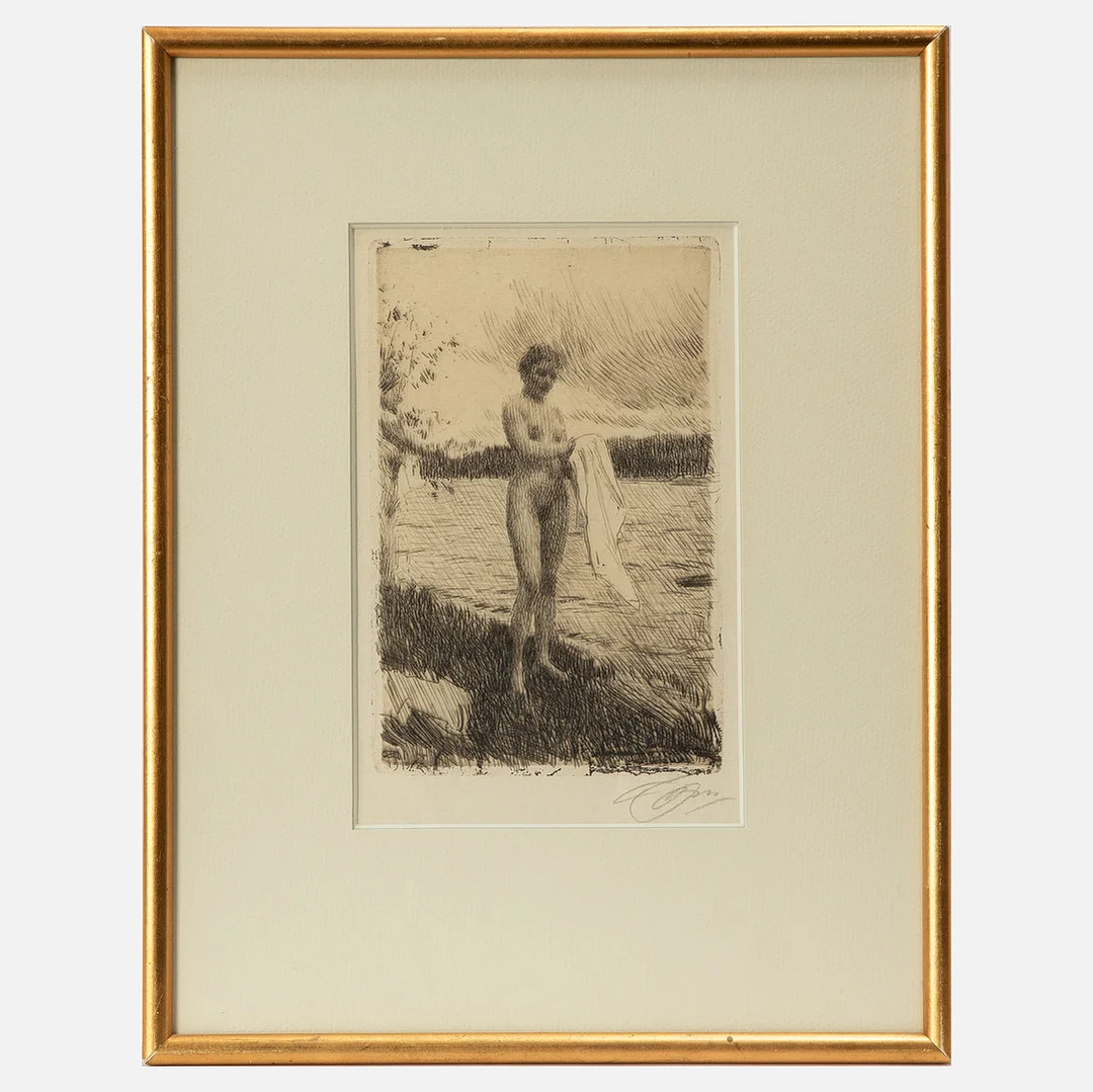 ANDERS ZORN. "Dalälven". — Engravings & Prints — Stockholms Auktionsverk Göteborg